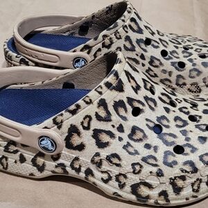 For Charity Leopard Print Crocs